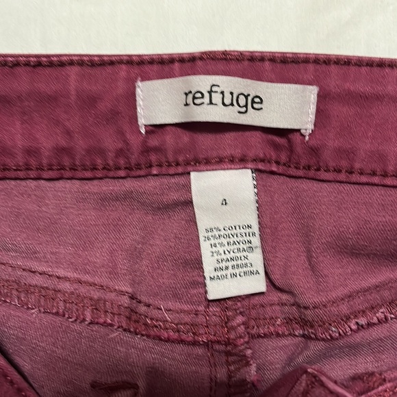 Charlotte Russe burgundy jeggings - Picture 2 of 3